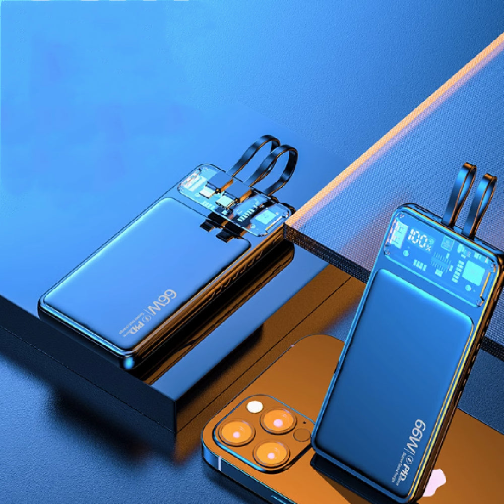 66W Super Fast Charge Power Bank 20000 MAh Large Capacity